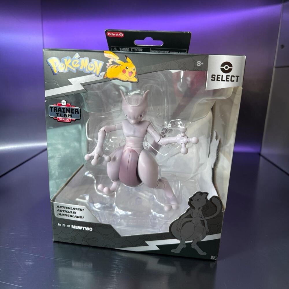 Pokemon Select Mewtwo Trainer Team Series 12 Jazwares Target Exclusive New 2026
